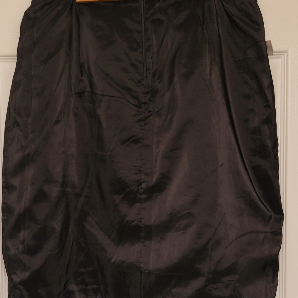 J. Crew Tweed skirt Black and White with sparkle Size 10 16" Waist 24" Length - Picture 2 of 11